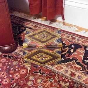 A treasure chest handcarved antique wooden box